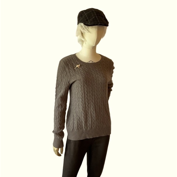100% Cashmere Antonio MELANI  SzL Ribbed crew neck. - Picture 1 of 12